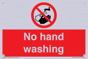 No hand washing